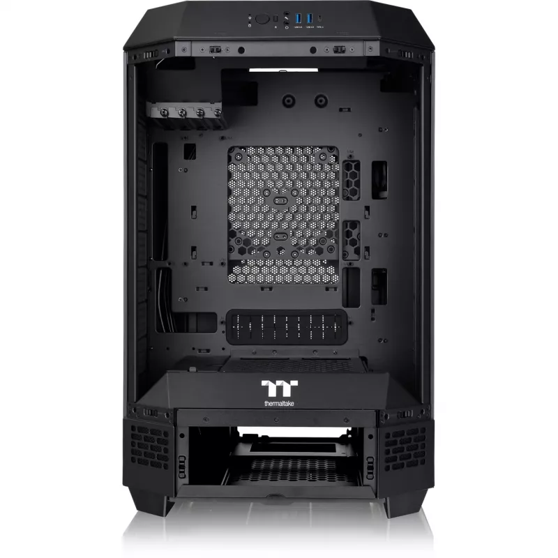 Thermaltake The Tower 300 Black Micro Tower korpusas su grūdinto stiklo šoniniu dangčiu
