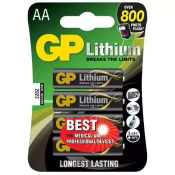GP Batteries ličio pirminė AAA vienkartinė baterija šarminė (07015LF-C4)