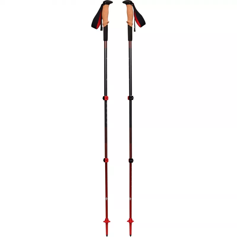 Trekking lazdos Pursuit S/M, Fitness Device pilka/raudona, 1 pora, 100-125 cm