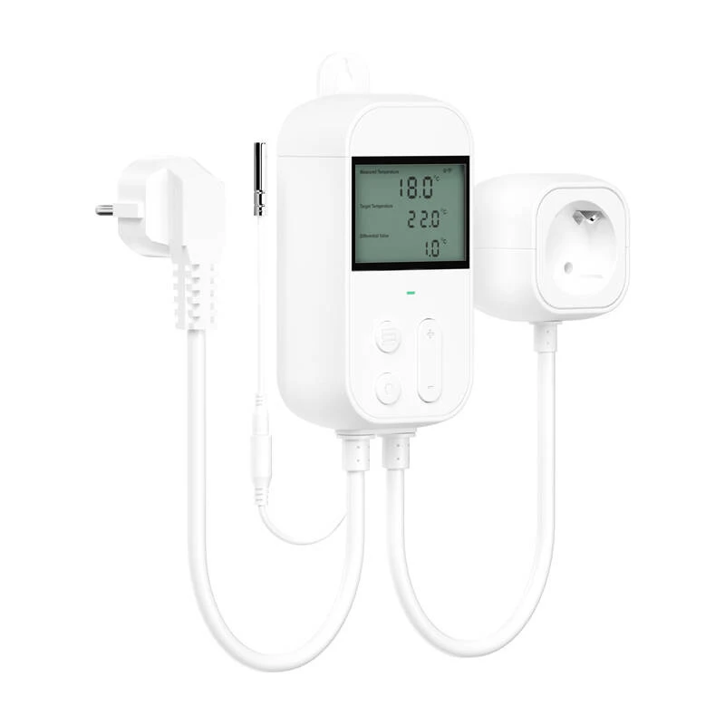 Termostatinis kištukinis lizdas Meross MTS960HK White LCD AC 16A