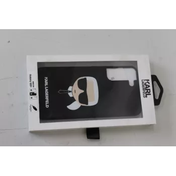 Telefono dėklas kietas silikoninis Karl Lagerfeld KLHCS22MSLKHBK Juodas – apsauginis silikoninis apvalkalas išmaniajam telefonui