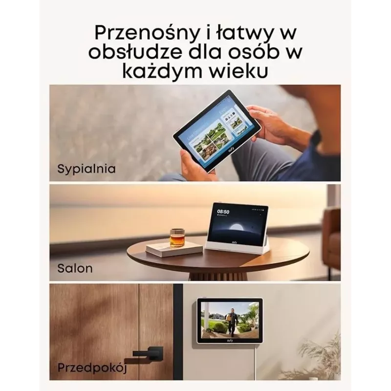 Buitinės apsaugos asistentas Anker Eufy T87A03W1 išmanusis įrenginys Juoda/Balta