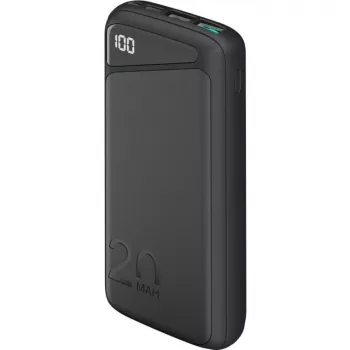 Greito įkrovimo powerbankas 20 000 mAh (juodas, PD, Quick Charge 3.0, Super Charge)