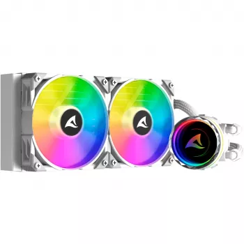 S80 RGB White AIO 240mm skysčio aušinimas baltas