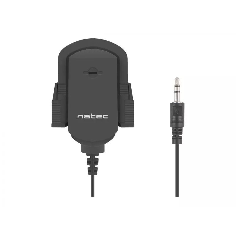 Segtuvinis mikrofonas NATEC NMI-1352, laidinis 3.5 mm, jautrumas -58 dB, 50–16000 Hz, 1.8 m laidas, 20 g