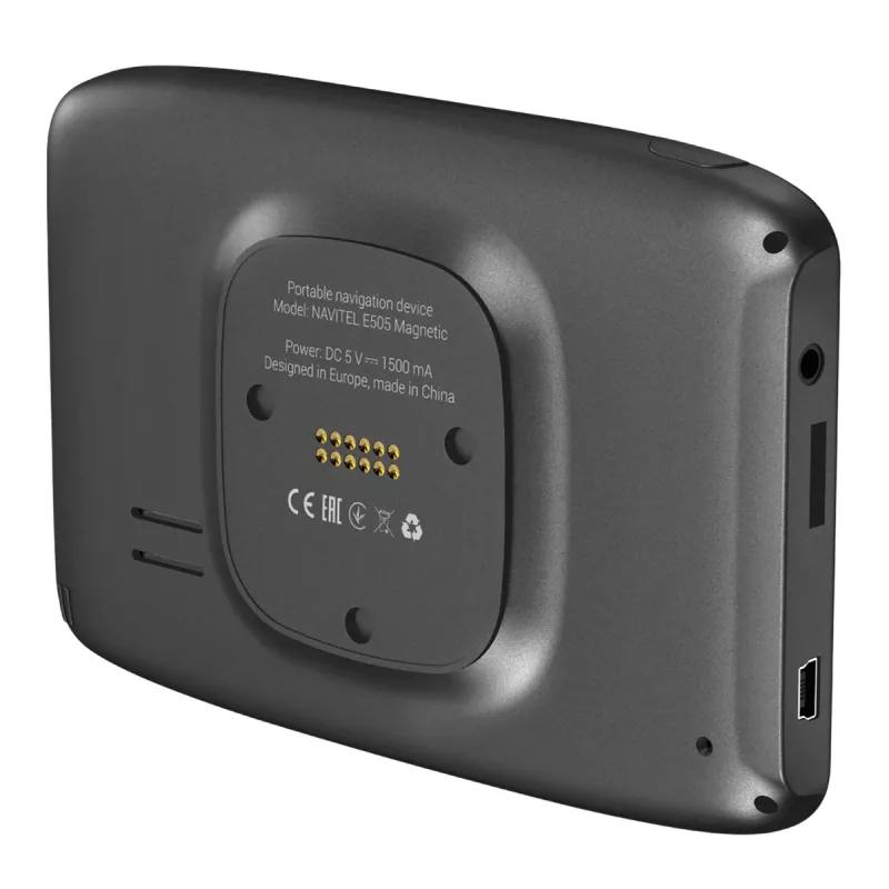 GPS navigatorius Navitel Navitel E505 Magnetic – 5 colių TFT lietimui jautrus ekranas, 8 GB, MicroSD, nešiojamas/stacionarus, 161 g