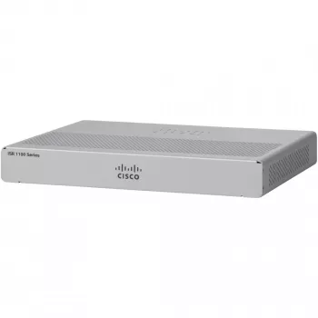 Maršrutizatorius Cisco C1101-4P – stalinis integruotų paslaugų maršrutizatorius, 4x Gigabit Ethernet prievadai, GE WAN, USB 3+, 1 metų garantija