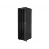 Stovimas serverio spintos stovas LANBERG 42U FF01-6842-12BL 600×800×2127,5 mm, 1200 kg, IP20, raktinis užraktas, ratukai