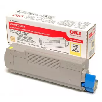 OKI Toner 43381905 Geltonas 43324405 10000 puslapių