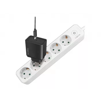 LogiLink LPS246. Kabellänge: 1,5 m, Anzahl der AC-Ausgänge: 5 AC-Ausgänge, Unterstützung von Positionierung: Indoor. AC Eingangsspannung: 250 V, Maxim