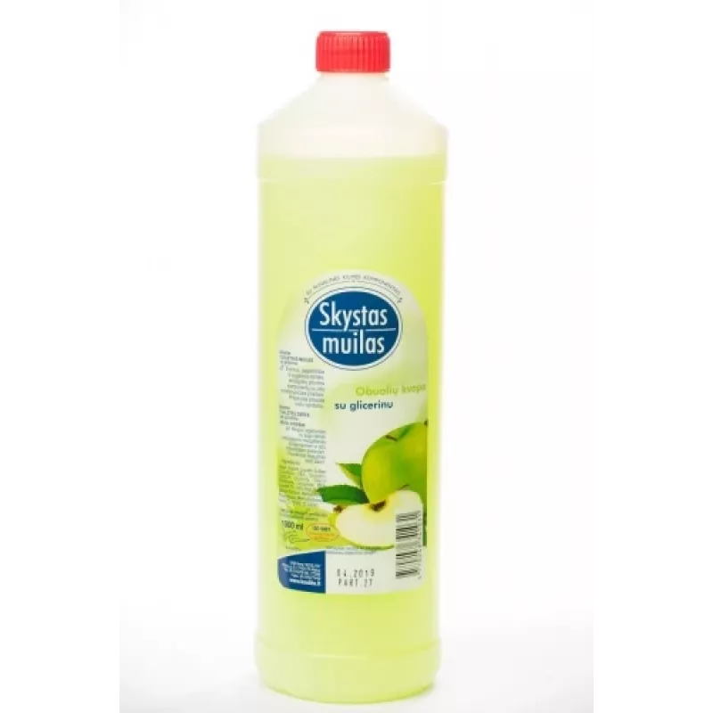 Skystas muilas su glicerinu, obuolių kvapu, 1 L butelis P03-01-2-00