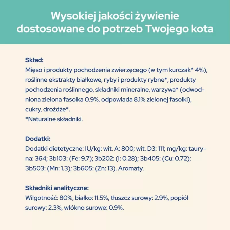 CAT CHOW Hairball Control vištienos ir pupelių padaže 85 g