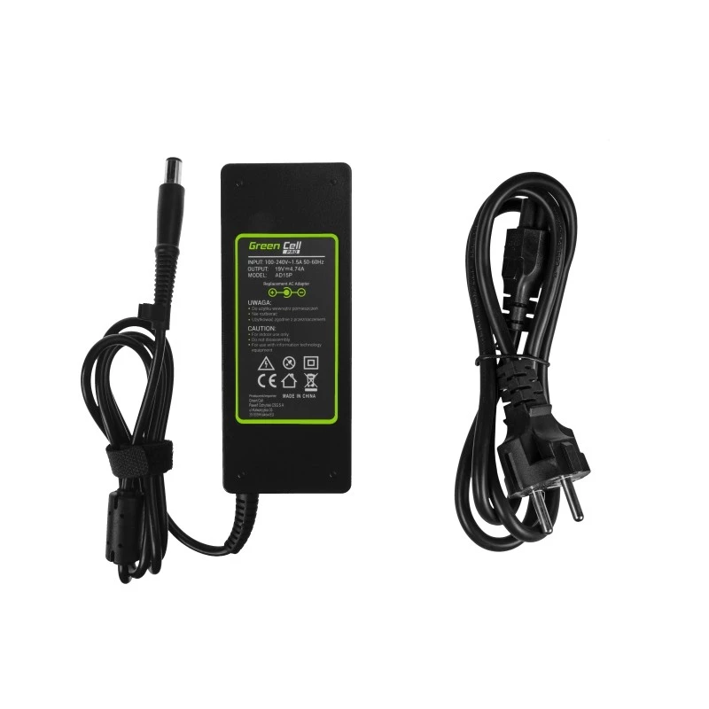 Green Cell AD15P PRO 90 W adapteris HP nešiojamiesiems, 19 V 4,74 A, vidaus patalpoms, juodas