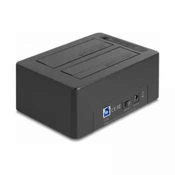 DeLOCK USB dviejų SATA HDD/SSD diskų stotelė su klonavimo funkcija ir kortelių skaitytuvu