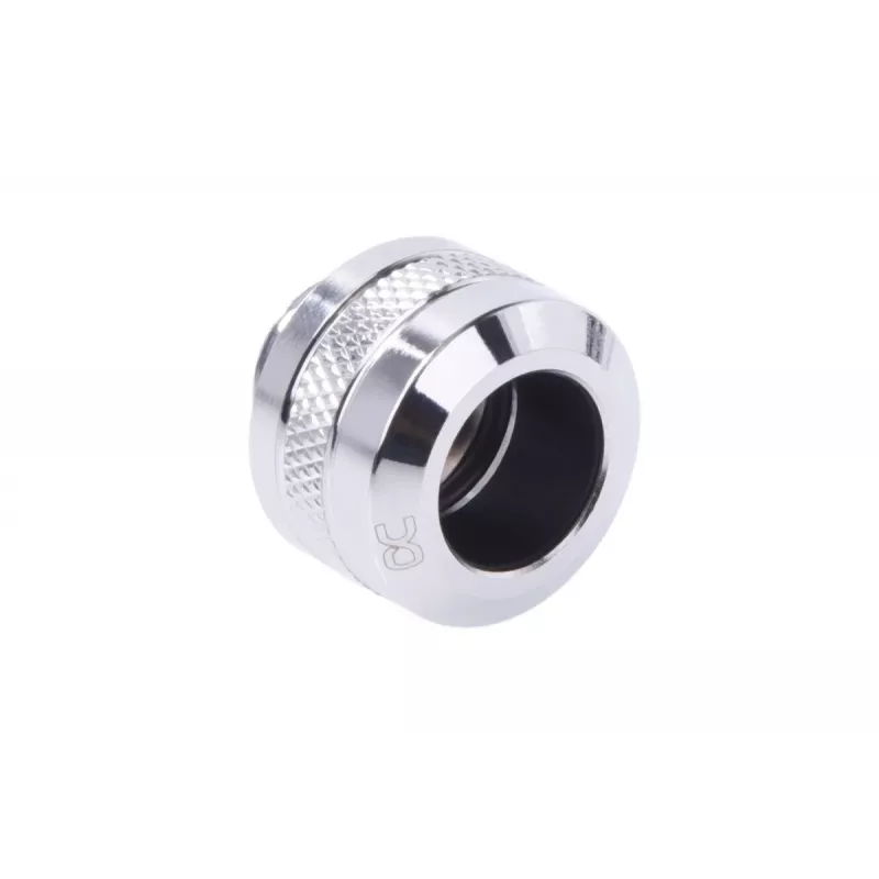 Alphacool 17474 tvirtinimo rinkinys — žalvariniai chromuoti jungiamieji elementai, Ø 22 mm, aukštis 20 mm