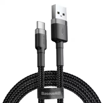Baseus Cafule USB į USB-C 3A 1m (pilka-juoda)