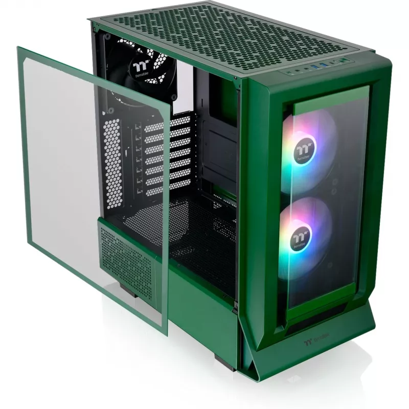 Termaltake Ceres 350 MX Midi-Tower korpusas, tamsiai žalia, 2x grūdintas stiklas