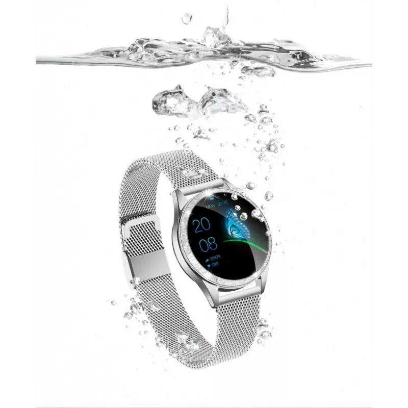 Išmanusis laikrodis ORO-MED ORO-SMART CRYSTAL SILVER