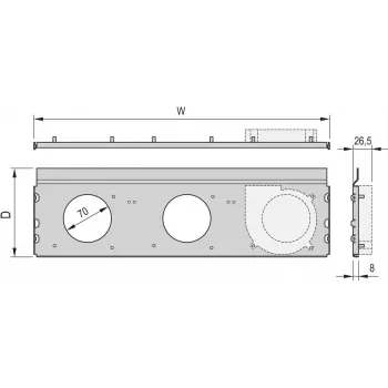 Schroff Ventiliatoriaus blokas 84HP 220D CPL (24572411)