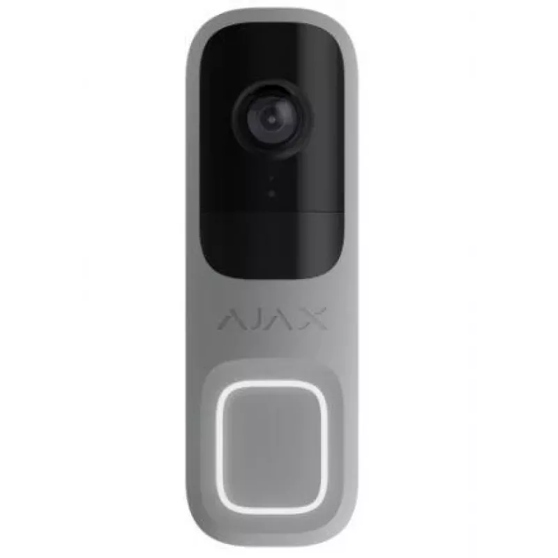 Vaizdo durų skambutis Ajax 8EU ASP Grey 4MP su AI PIR jutikliu