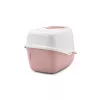 Uždaras katės tualetas Savic Nestor White-Pink, su gaubtu, 56×39×38,5 cm