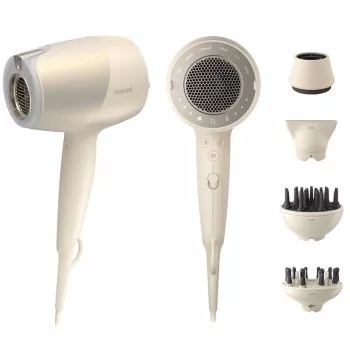 Plaukų džiovintuvas Philips 9000 serijos BHD829/00, 1800 W, joninis, 3 šilumos/3 greičiai, 4 antgaliai (koncentratorius, difuzorius), smėlio spalvos