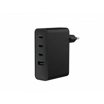 NATEC NUC-2234 sieninis įkroviklis nešiojamam kompiuteriui ir išmaniajam telefonui, juodas, 100 W, greitasis įkrovimas, GaN