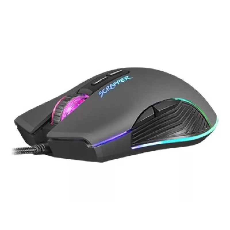 FURY Scrapper žaidimų pelė Ambidextrous USB Type-A optinė 6400 DPI