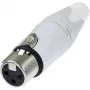 Neutrik NC3FXX-WT - XLR jungtis - juoda - nerūdijantis plienas - balta - bronza - poliamidas - polioksimetilenas (POM) - poliuretanas - cinkas - IP40 - 2,5 mm² - 1,5 V
