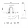 Japannext JN-IPS2152FHDR-T Monitorius Baltas 21.5 colio IPS Full HD