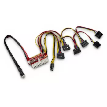 Maitinimo blokas Inter-Tech 88882190 200 W 20+4 kontaktų ATX juodas