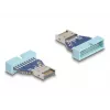 DeLOCK USB adapteris 19 kontaktų vidinis USB lizdas į vidinį USB Type-E Key A kištuką 10 Gbps