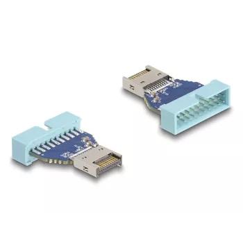 DeLOCK USB adapteris 19 kontaktų vidinis USB lizdas į vidinį USB Type-E Key A kištuką 10 Gbps