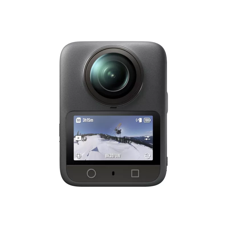 Veiksmo kamera DJI Osmo 360 Standard Combo – 8K itin didelė raiška, 120 MP CMOS, 240 kadrų/s, elektroninis stabilizavimas, 2 colių ekranas, MicroSD, 183 g, juoda