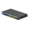 NETGEAR GS524PP nevaldomas Gigabit Ethernet (10/100/1000) jungiklis su PoE, pilka