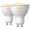 Philips Hue White Ambiance GU10 LED lempų dvynių rinkinys su Hue Bridge, pakeičia 35W halogeną