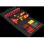 Mechaniko įrankių rinkinys Wera 05006632001, 25 įrankių, raudonai geltonas