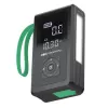 Power bank Green Cell CJSGC03 8000 mAh Li‑Jon, OLED ekranas, USB‑C ir USB‑A, 500 mA išėjimas, įmontuotas žibintuvėlis