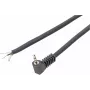 3,5 mm stereo kištukas stačiu kampu Voltcraft XL-AC35SW, juodas