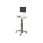 Multimedijos vežimėlis Ergotron CareFit Slim 2.0 pilkai baltas, aliuminis, plastikas, plienas