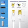 Pataisinis laidas helos RJ-45 – RJ-45 S/FTP Cat 6a, 20 m