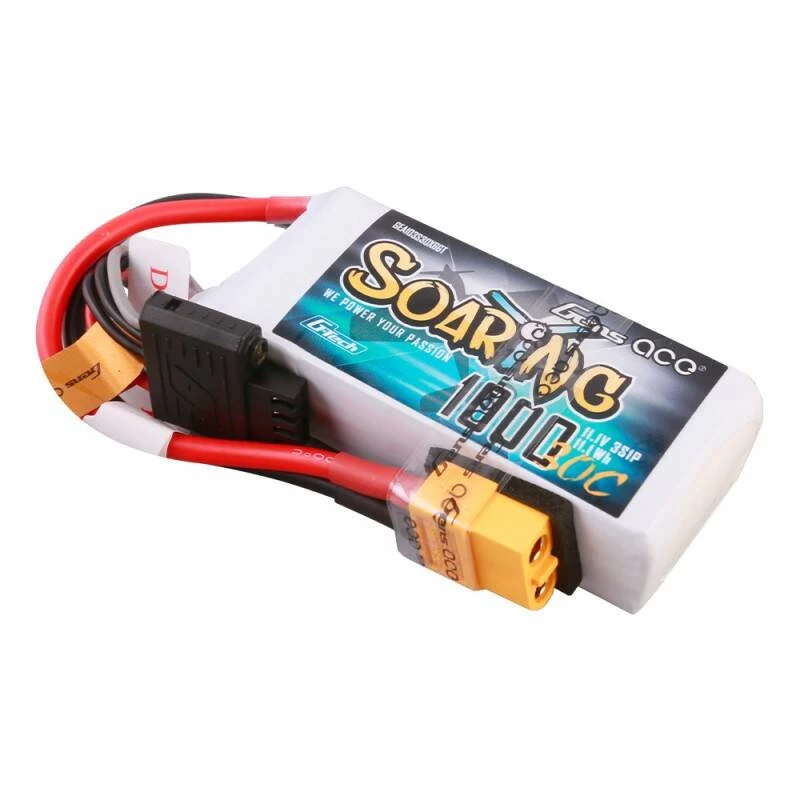 Gens ace Soaring 1000mAh 11.1V 30C 3S1P LiPo akumuliatorius