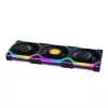LIAN LI UNI FAN SL Wireless 120 ARGB 3 vnt rinkinys Juodas