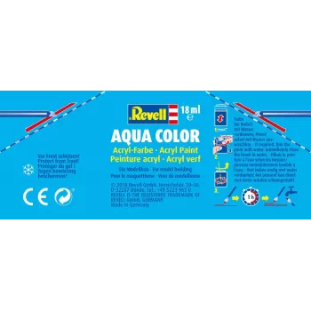Revell 36106 Aqua-Colour dervos juoda (matinė) Spalvos kodas: 06 RAL spalvos kodas: 9021 Dozė 18 ml (36106)
