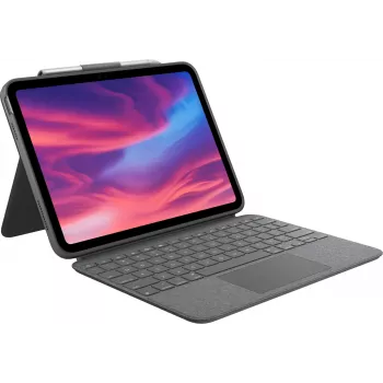 Dėklas Logitech Combo Touch iPad 10-os kartos Oxford Grey