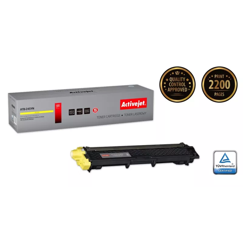 Activejet ATB-245YN toner (pakaitalas Brother TN-245Y; Supreme; 2200 puslapių; geltona)