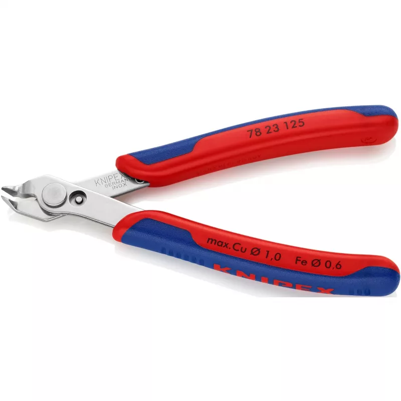 Knipex Super-Knips 78 23 125 elektronikos ir precizinių mechanizmų pjovimo replės be nuožulnos 125 mm