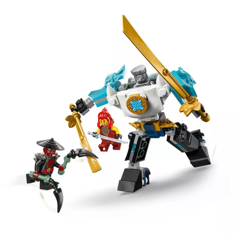 LEGO NINJAGO rinkinys 71827 Zane's Battle Suit Mech, 92 detalės, 2 minifigūrėlės, aukštis 100 mm, amžius 6+