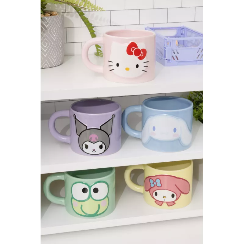 Puodelis Paladone Cinnamoroll su reljefiniu dizainu – keraminis personažo puodelis 400 ml