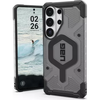 UAG Urban Armor Gear Pathfinder Dėklas su Magnetiniu Moduliu, Samsung Galaxy S26 Ultra, pilka (permatoma)/juoda, 214526113140